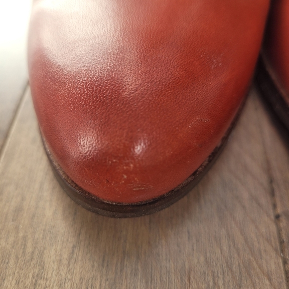 Minelli studded red ankle boots 37 - Picture 10 of 13